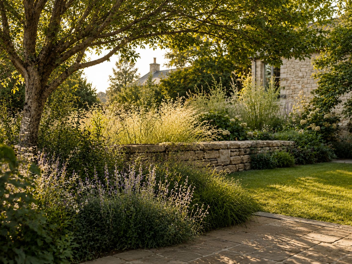 A naturalistic garden of the kind designed for London